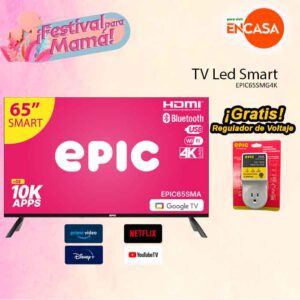 TELEVISOR LED EPIC 65SMG 65" SMART 4K - GOOGLE TV