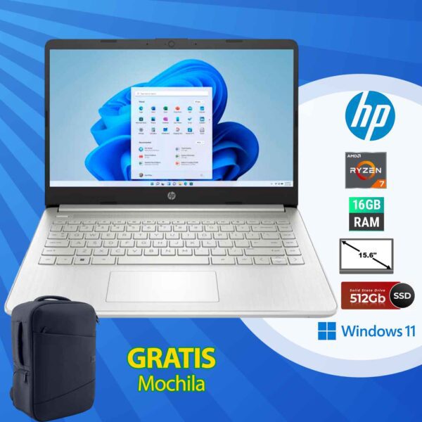 Laptop HP 15" EF2549LA R7-5700U 16GB 512GB W11H Gold
